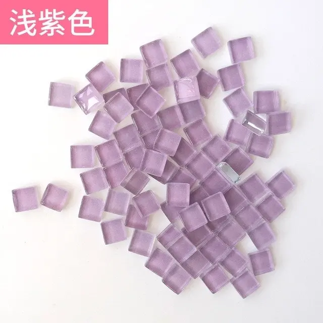 300pcs Mosaic Tiles for DIY Craft, 46 colors 1x1cm