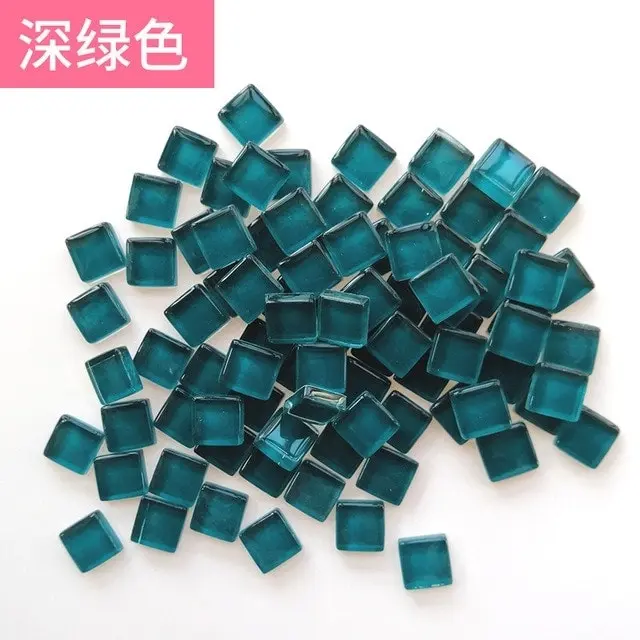 300pcs Mosaic Tiles for DIY Craft, 46 colors 1x1cm