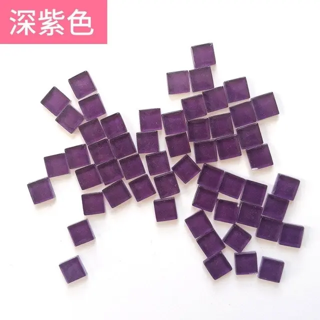 300pcs Mosaic Tiles for DIY Craft, 46 colors 1x1cm