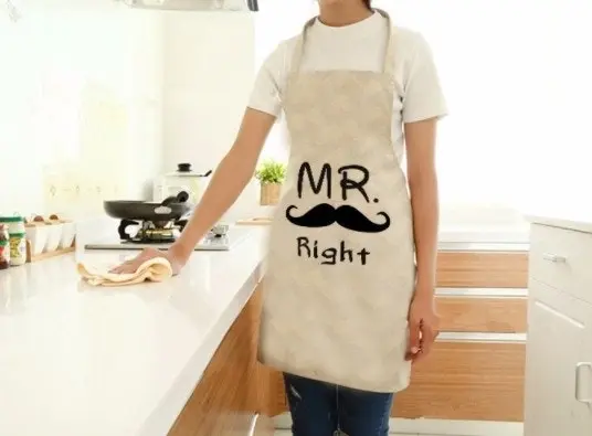 Mr Right & Mrs Always Right Funny Kitchen Apron