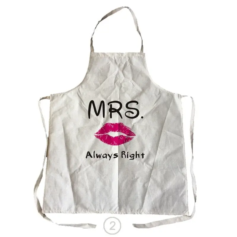 Mr Right & Mrs Always Right Funny Kitchen Apron