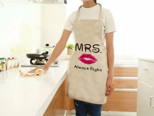 Mr Right & Mrs Always Right Funny Kitchen Apron