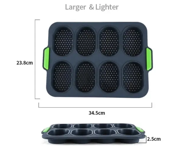 Non-Stick Silicone Bread, Muffin, Cake Mould Pan Tray