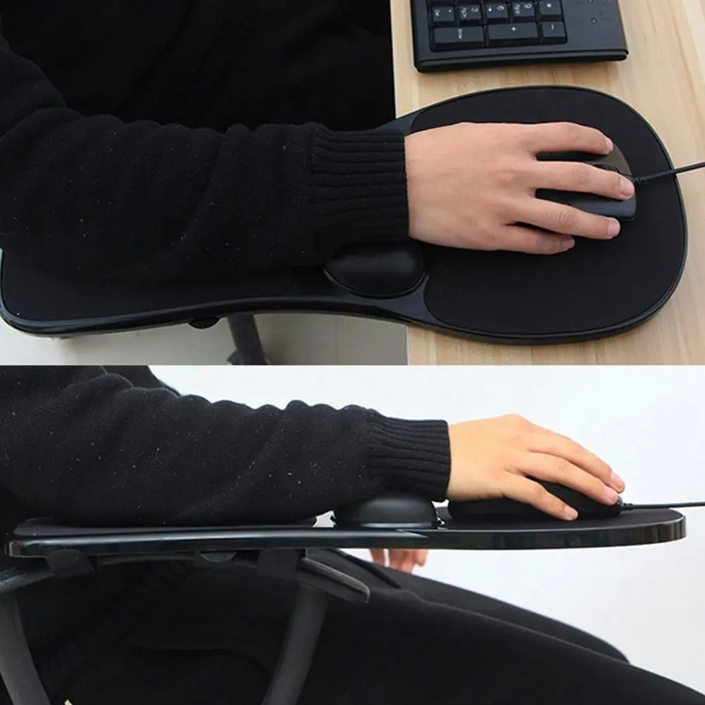 Full Support Computer Arm Rest & Mouse Pad for Desk/Chair