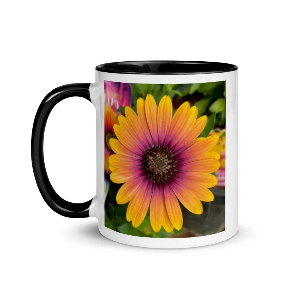 Osteospermum Purple Sun Daisy Coffee Mug. Unique Design!