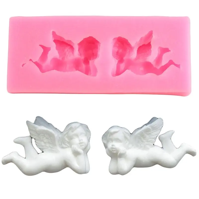 3D Cupid Angel Silicone Fondant Cake Moulds, 15 Styles