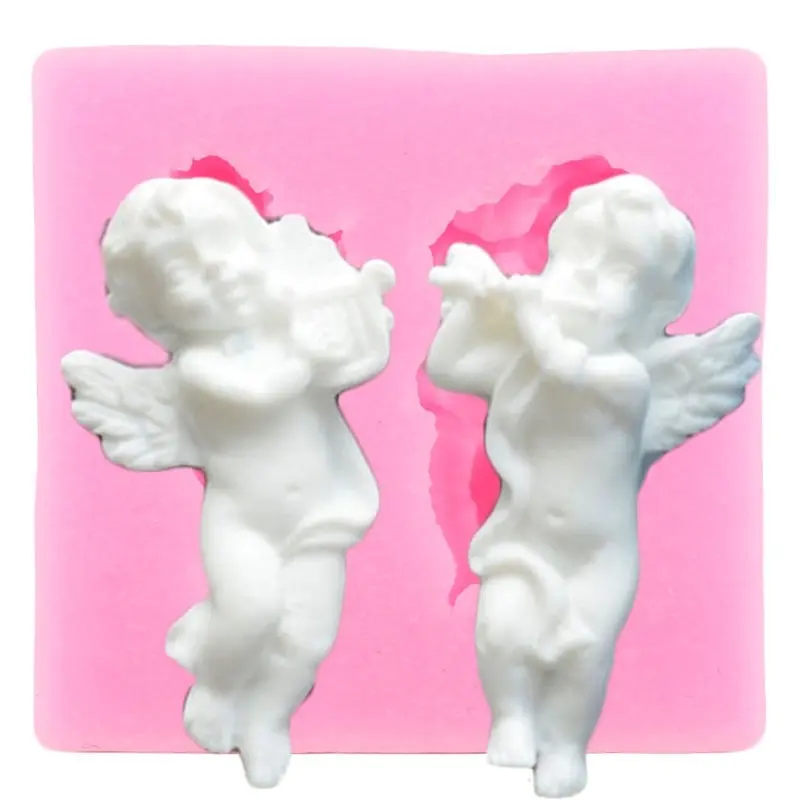 3D Cupid Angel Silicone Fondant Cake Moulds, 15 Styles