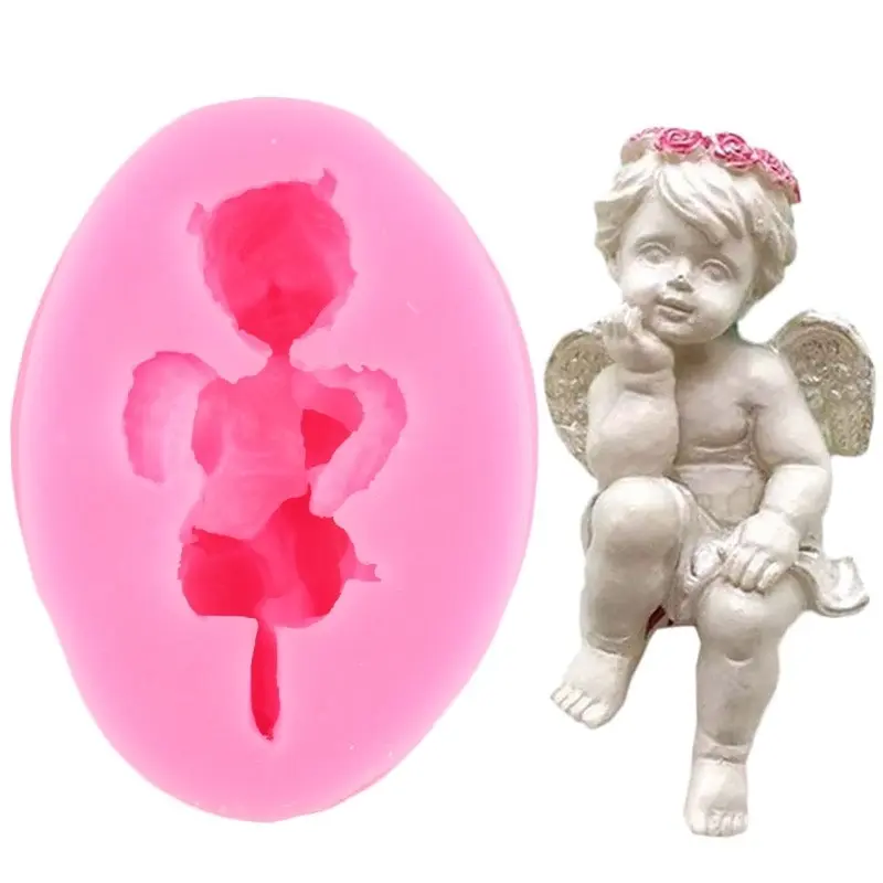 3D Cupid Angel Silicone Fondant Cake Moulds, 15 Styles