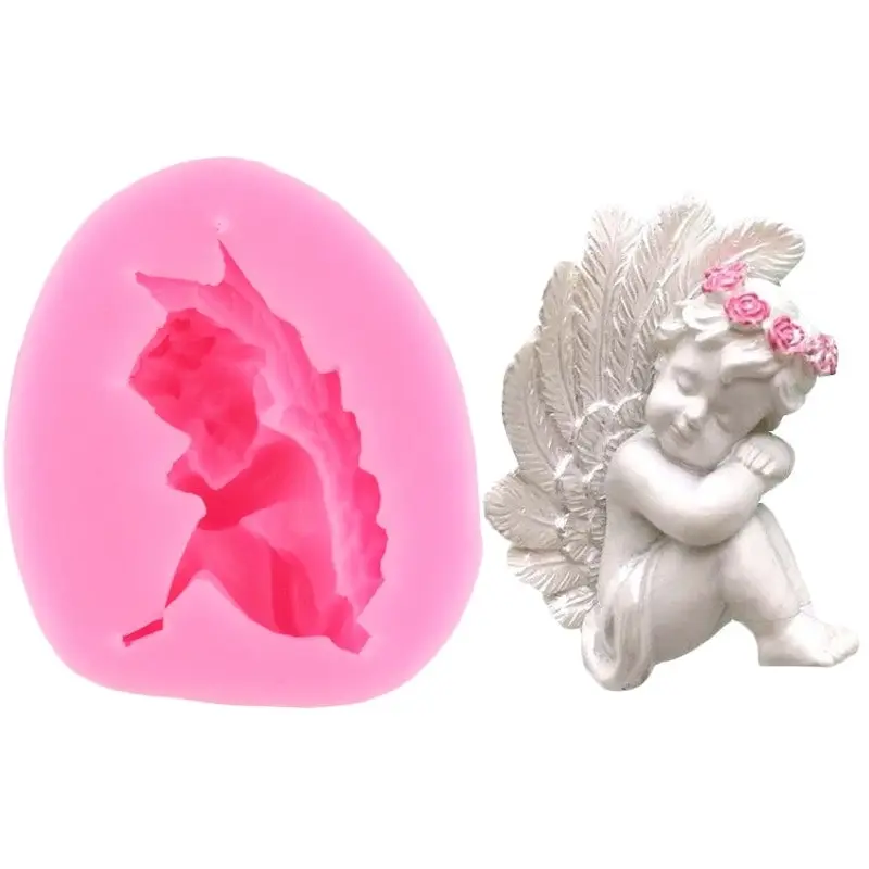 3D Cupid Angel Silicone Fondant Cake Moulds, 15 Styles