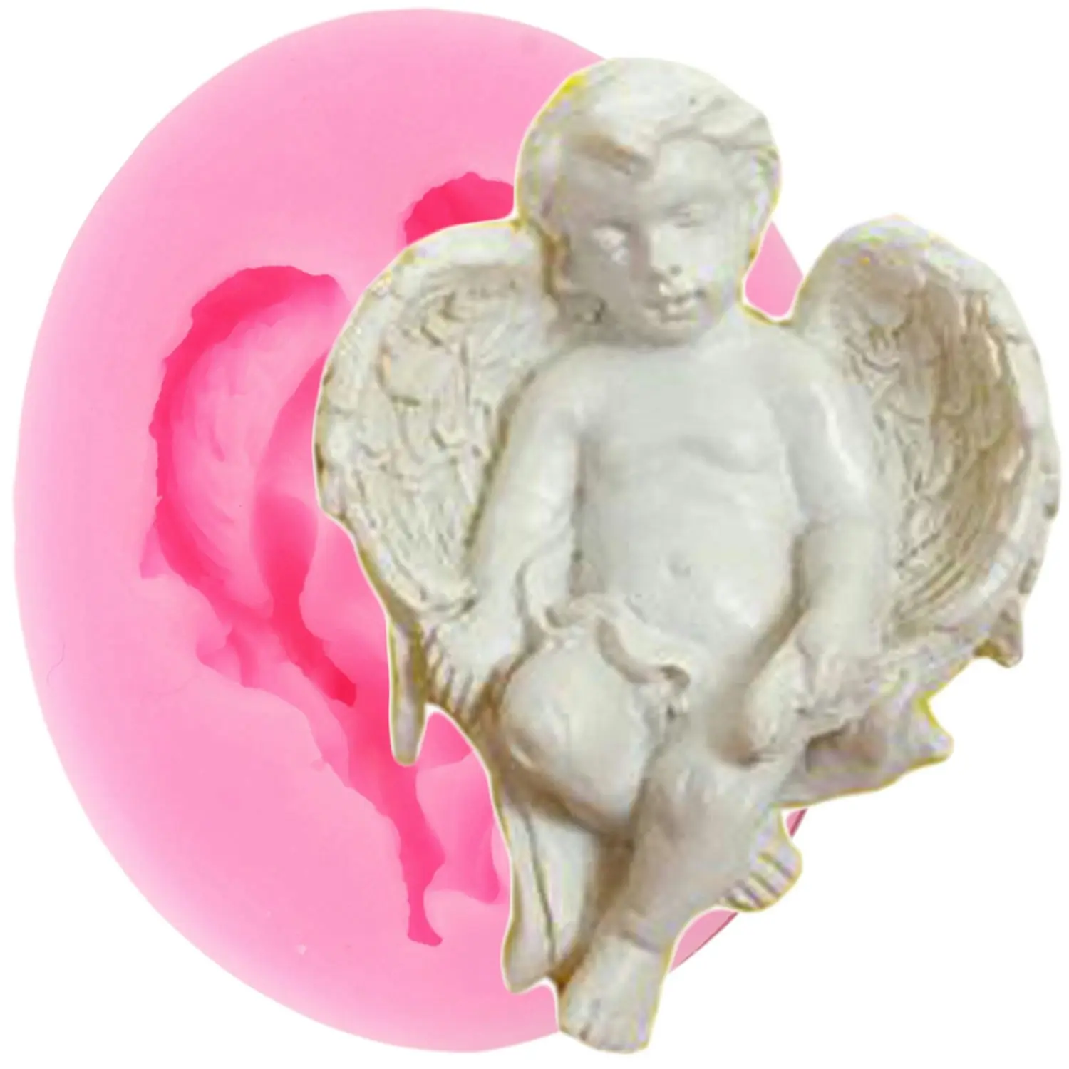 3D Cupid Angel Silicone Fondant Cake Moulds, 15 Styles