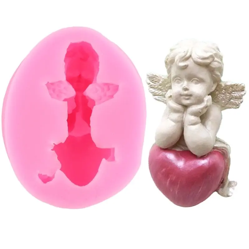 3D Cupid Angel Silicone Fondant Cake Moulds, 15 Styles