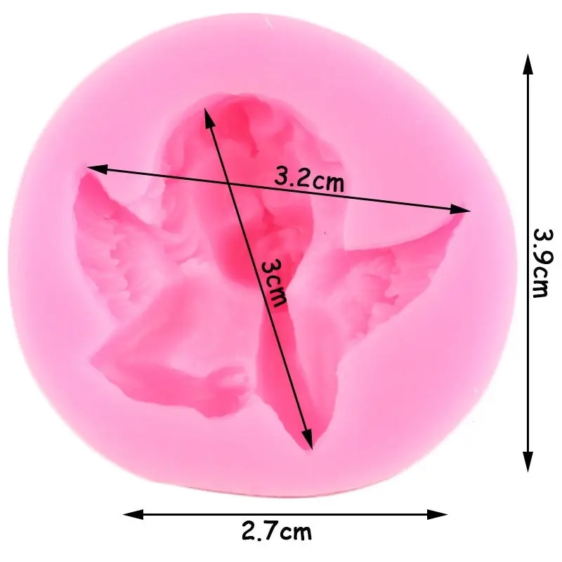 3D Cupid Angel Silicone Fondant Cake Moulds, 15 Styles