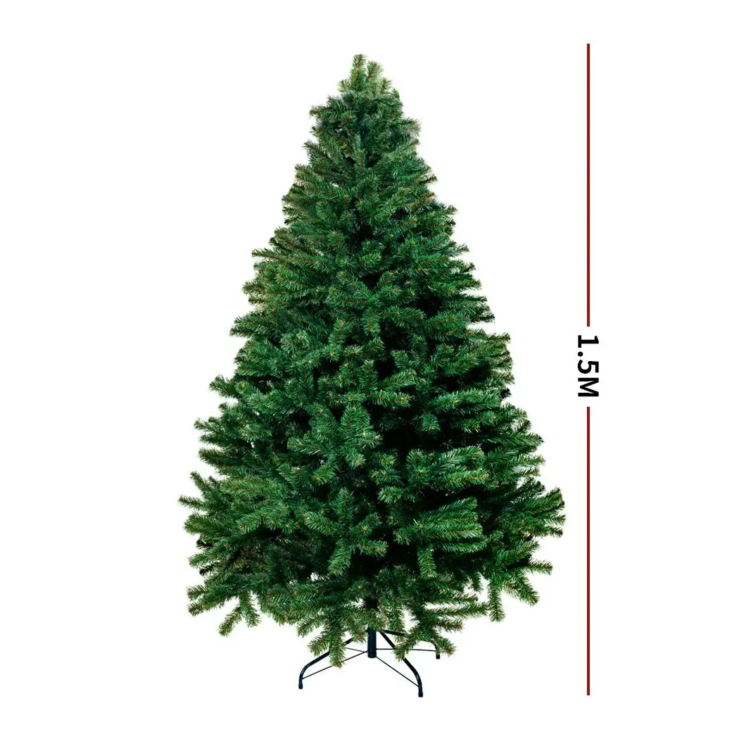 Santaco Christmas Tree 1.5M 5Ft Artificial Xmas Trees Green Decoration Outdoor