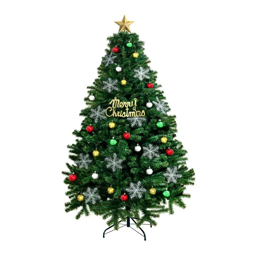 Santaco Christmas Tree 1.8M 6Ft 350LED Fairy Lights Xmas Home Garden Decoration