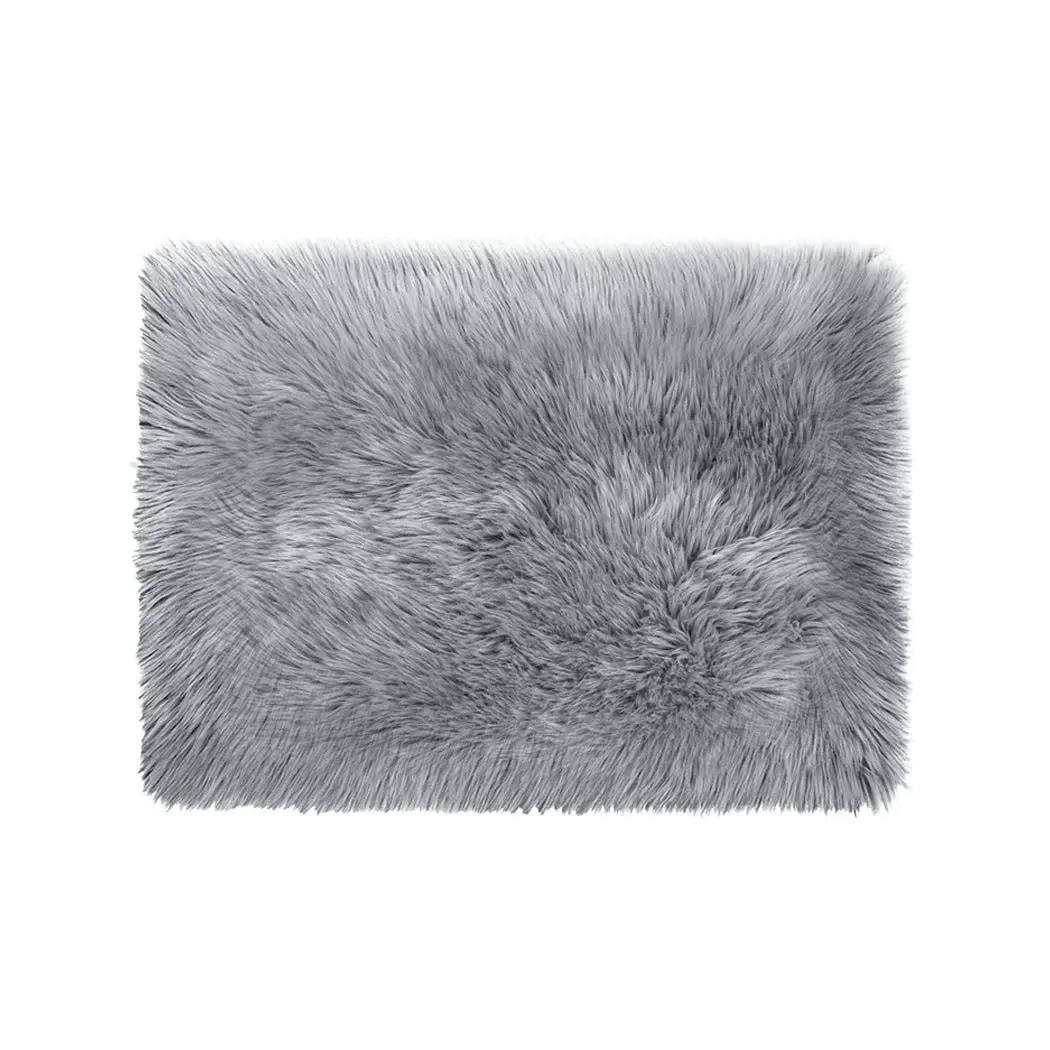 Traderight Group  Floor Rug Shaggy Carpet Area Rugs Soft Fur Living Room Bedroom Mats 160X230 Grey