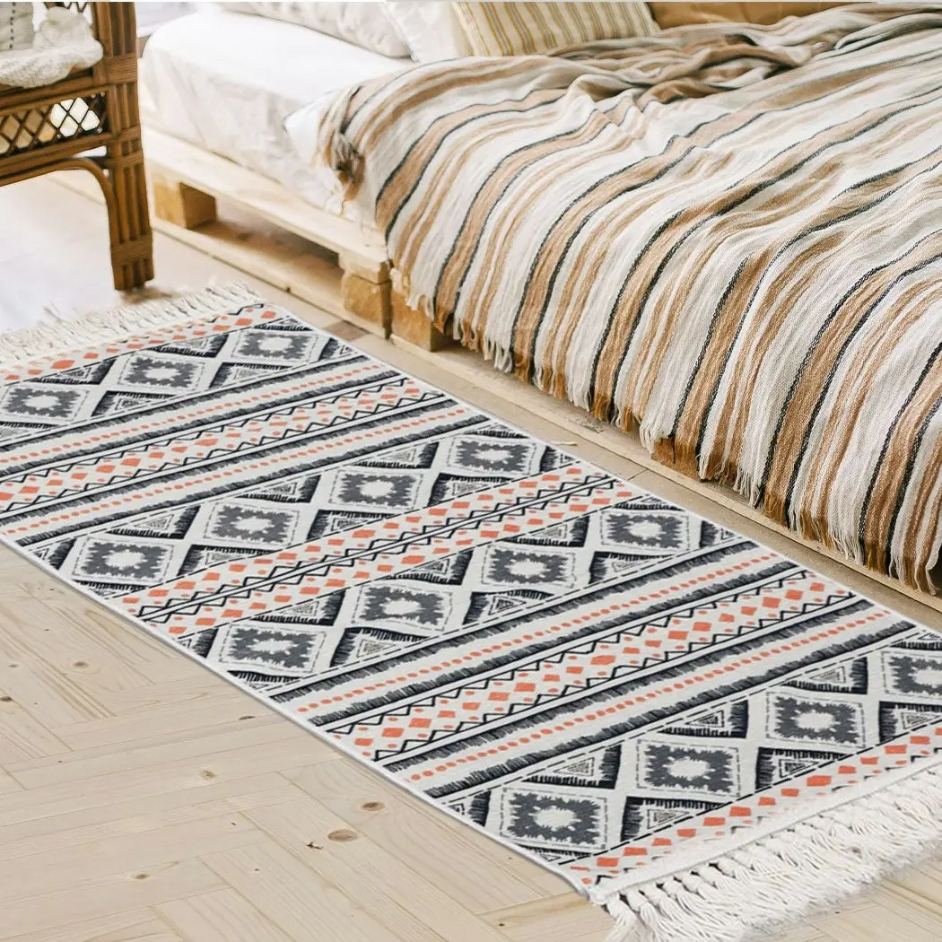 Marlow Floor Rug Boho Area Rugs Washable Living Room Bedroom Carpet  60x130cm