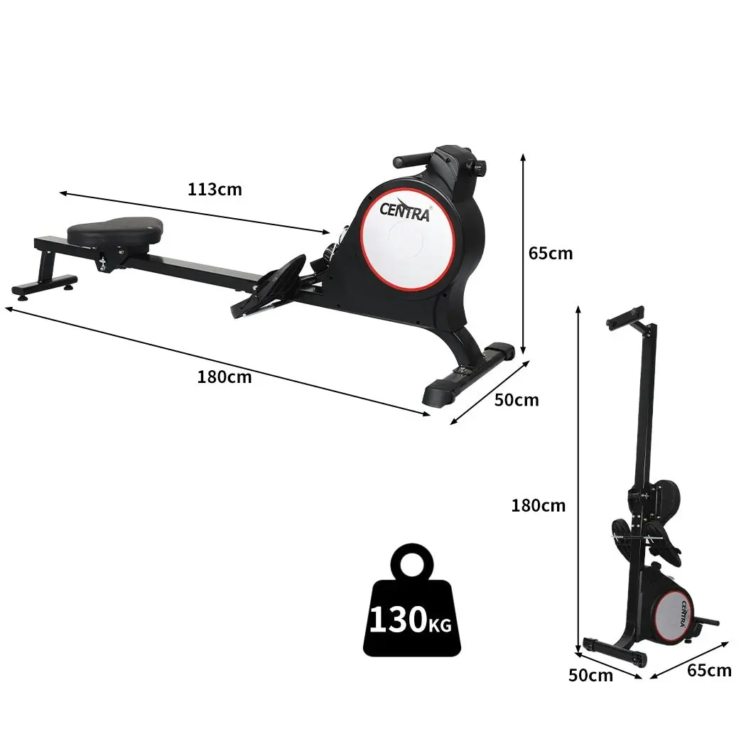 Centra Magnetic Rowing Machine 8 Level Resistance Exercise Fitness Home Gym