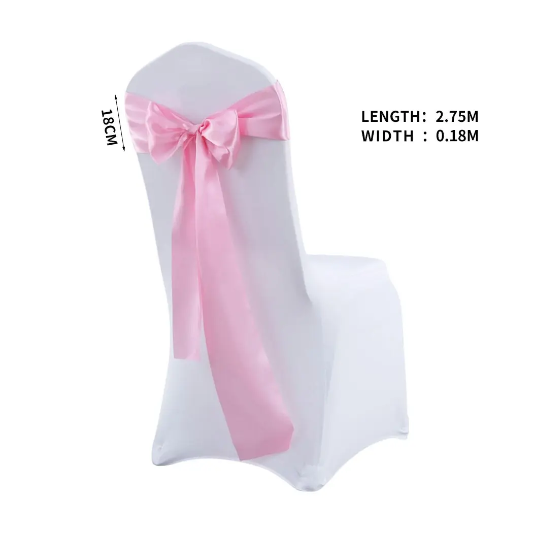 Traderight Group  20x Satin Chair Sashes Cloth Cover Wedding Party Event Decoration Table Runner