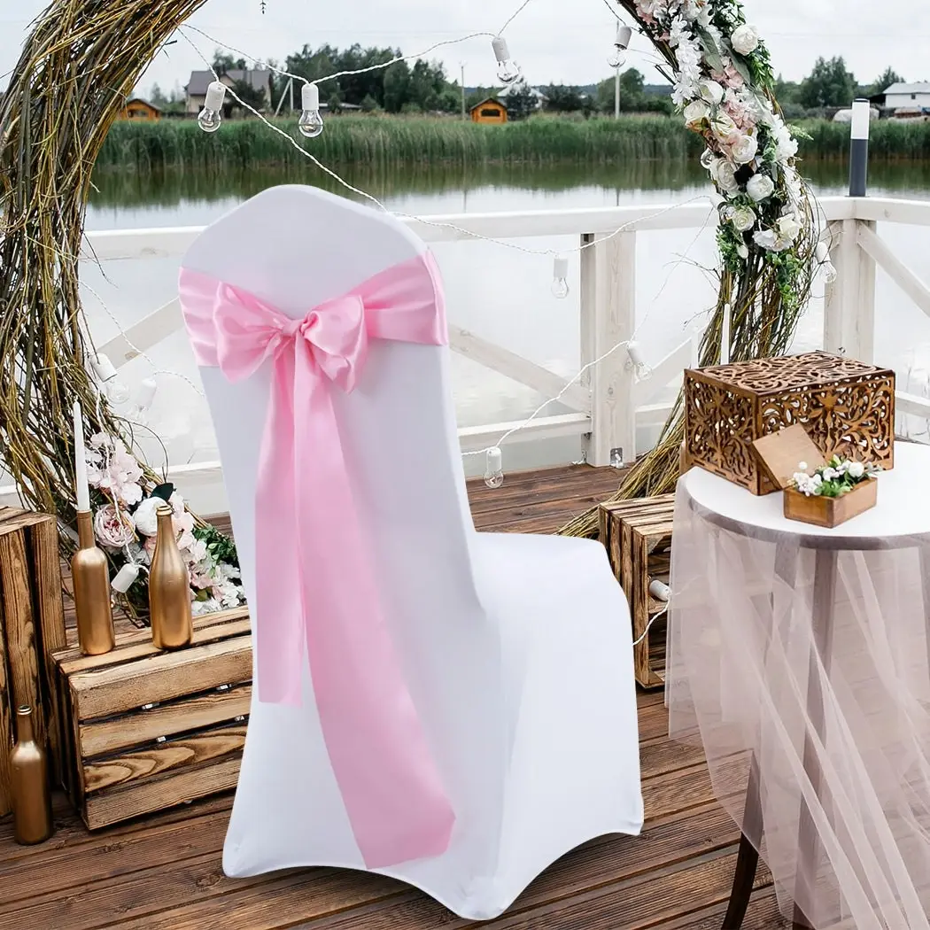 Traderight Group  20x Satin Chair Sashes Cloth Cover Wedding Party Event Decoration Table Runner