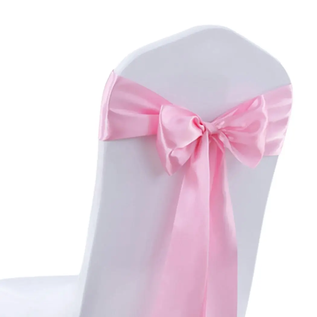 Traderight Group  20x Satin Chair Sashes Cloth Cover Wedding Party Event Decoration Table Runner