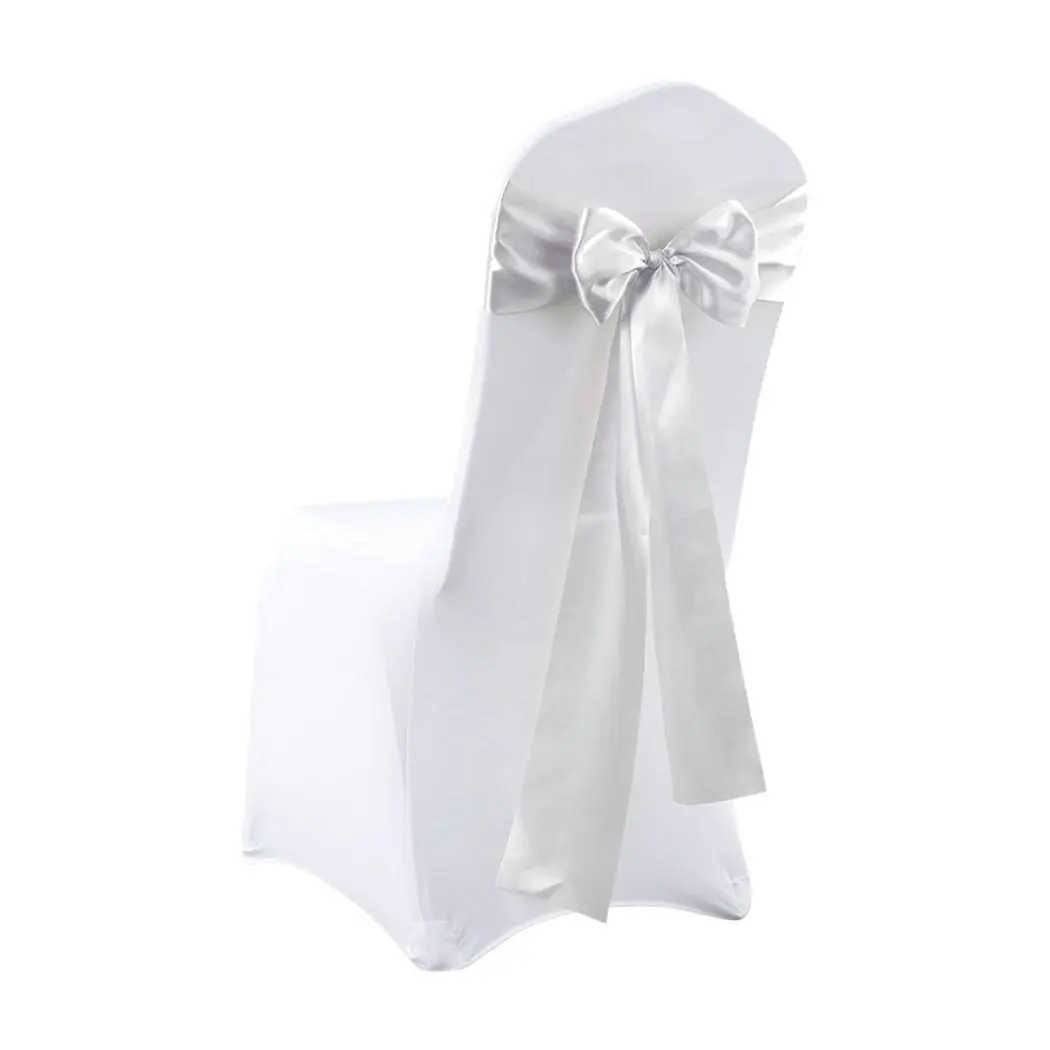 Traderight Group  50x Satin Chair Sashes Cloth Cover Wedding Party Event Decoration Table Runner