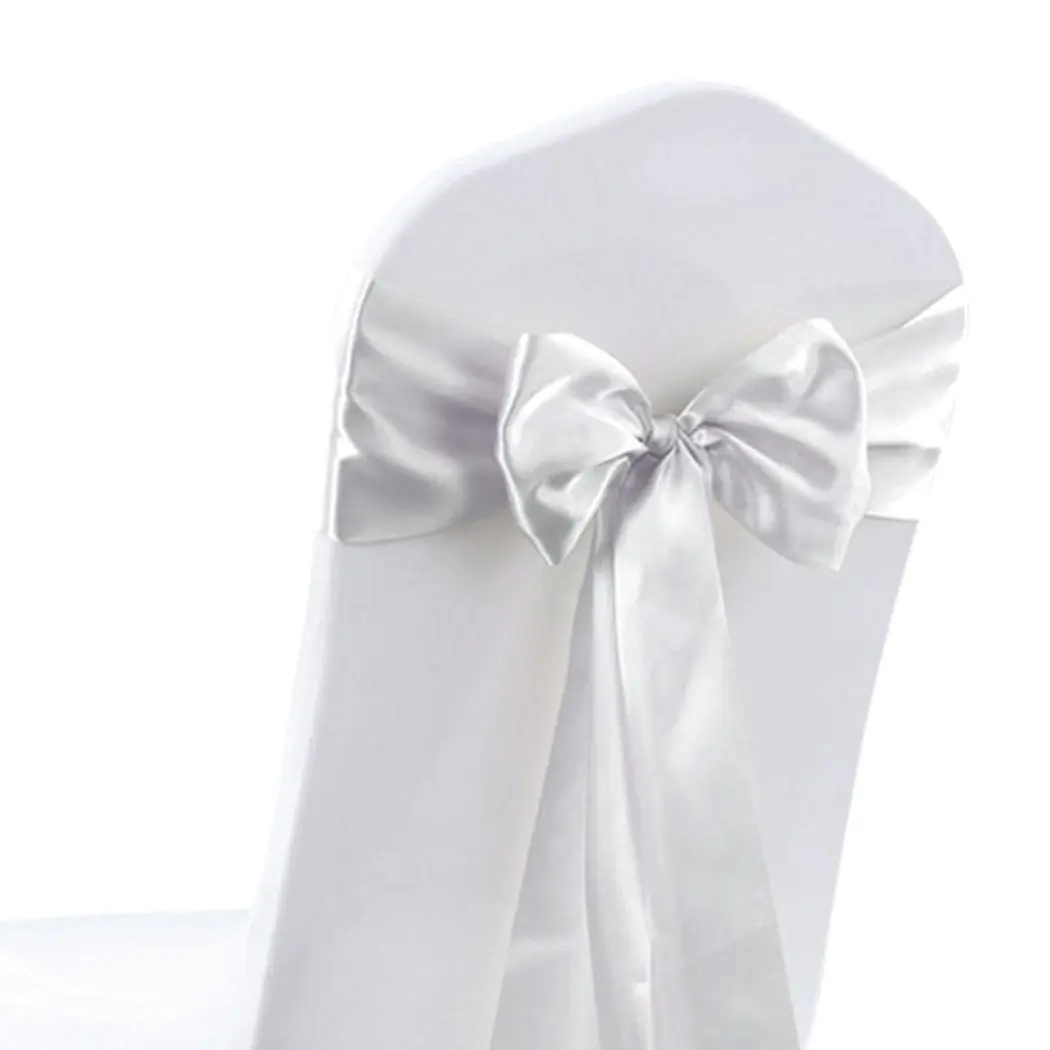 Traderight Group  50x Satin Chair Sashes Cloth Cover Wedding Party Event Decoration Table Runner