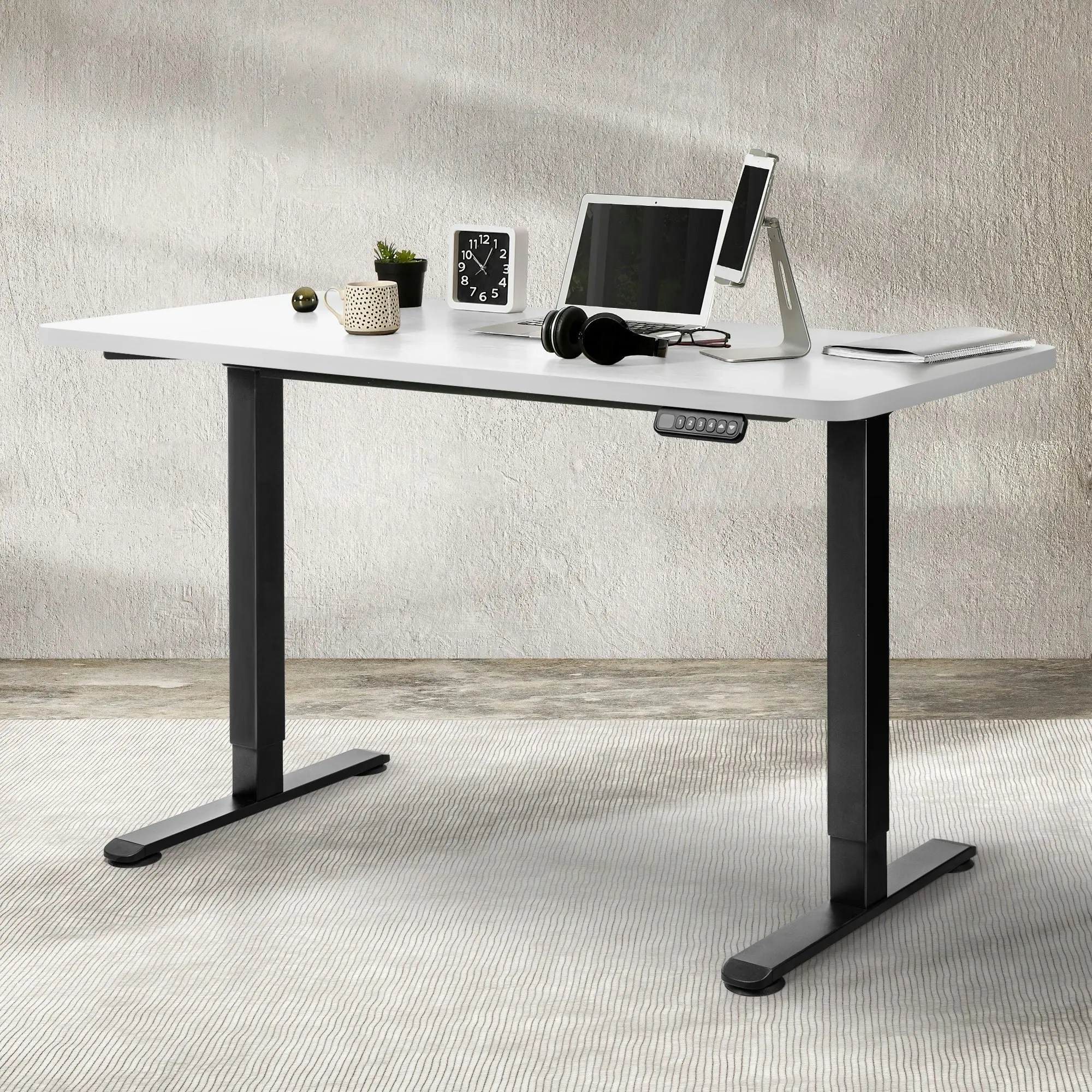 Levede Desktop For Motorised Adjustable Desk Electric Sit Stand Table 120X60CM