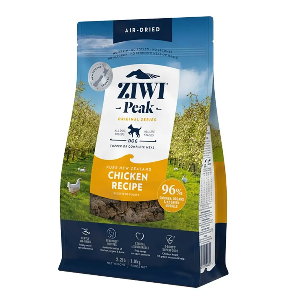 Ziwi Peak Air Dried Dog Food 1kg Chicken