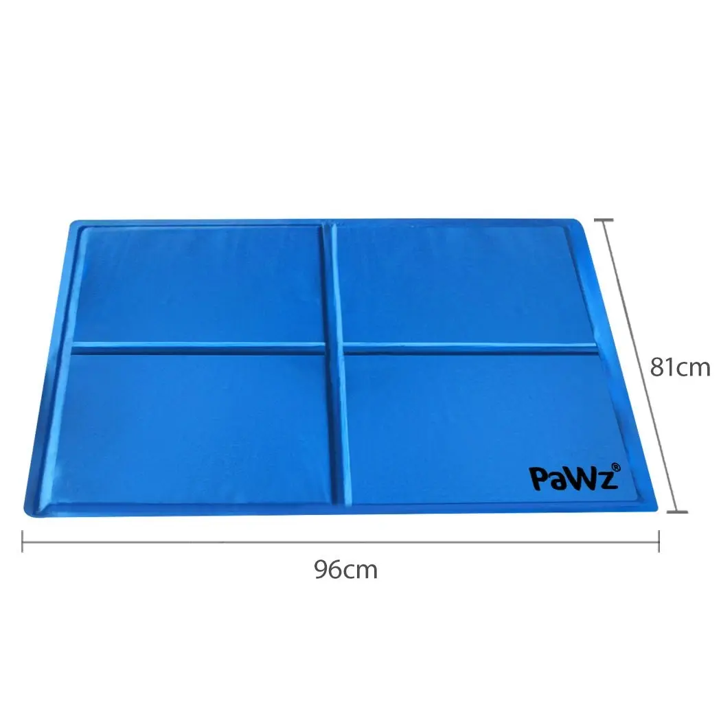 Pawz Pet Cooling Mat Gel Mats Bed Cool Pad Puppy Cat Non-Toxic Beds 96x81cm