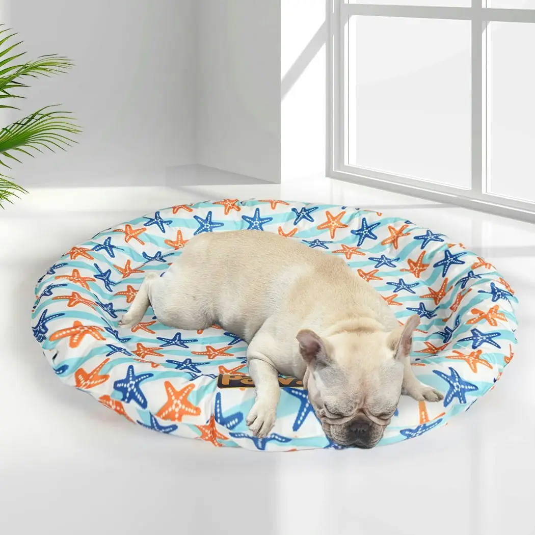 Pawz Pet Cool Gel Mat Cat Bed Dog Bolster Waterproof Self-cooling Pads Summer M