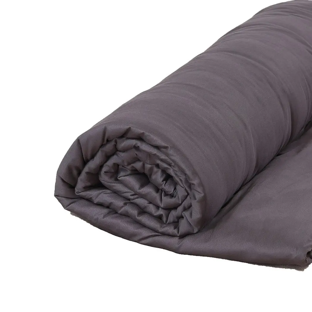 Dreamz 11KG Weighted Blanket Promote Deep Sleep Anti Anxiety Double Dark Grey