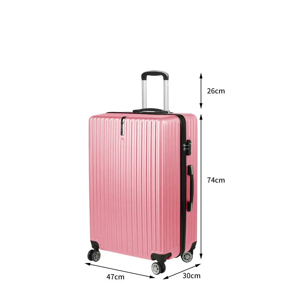 Slimbridge 28" Inch Luggage Suitcase Travel TSA Lock Hard Shell Carry Rose Gold