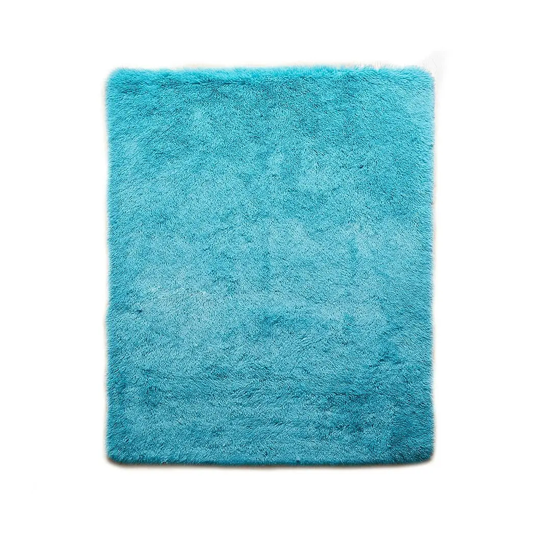 Marlow Soft Shag Shaggy Floor Confetti Rug Carpet Decor 200x230cm Blue