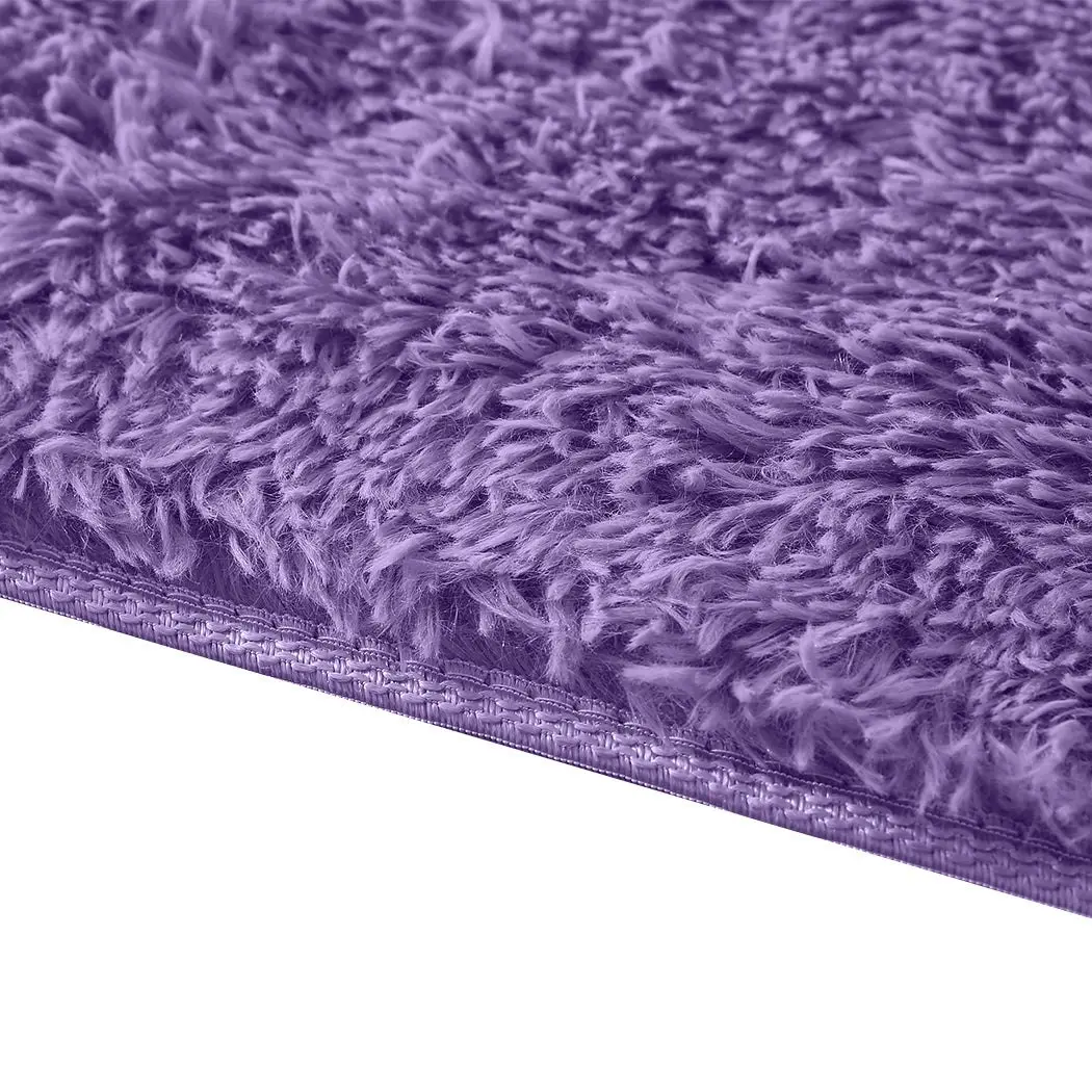 Marlow Soft Shag Shaggy Floor Confetti Rug Carpet Home Decor 120x160cm Purple