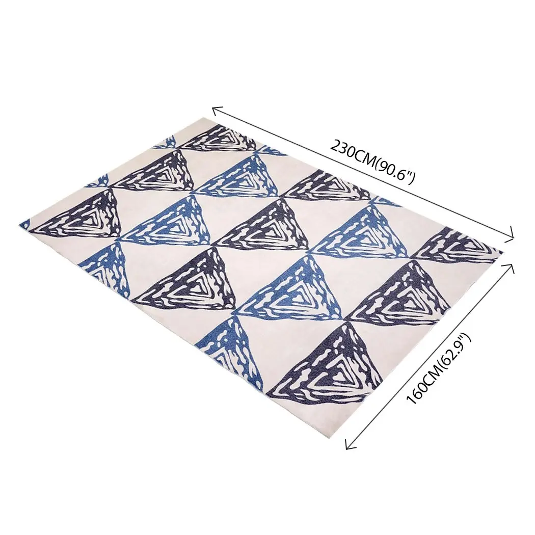 Traderight Group  Modern Style Pyramid Theme Non Slip Floor Area Rug Carpet 230x160cm