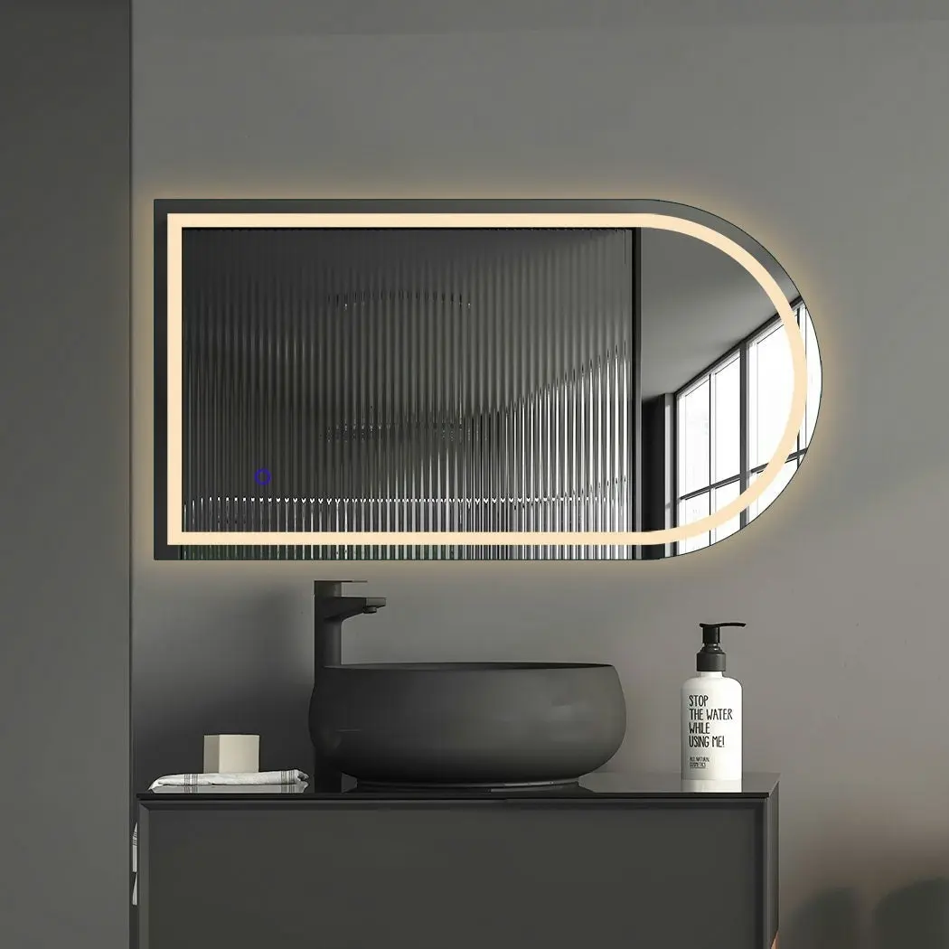 Emitto Arch Wall Mirror  LED Lighted Anti-fog Bathroom Mirrors Makeup 60x100cm