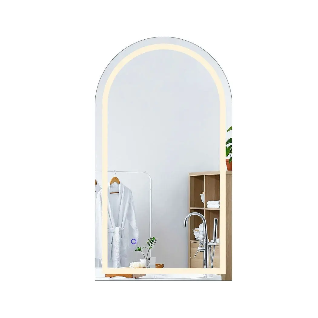 Emitto Arch Wall Mirror  LED Lighted Anti-fog Bathroom Mirrors Makeup 60x100cm