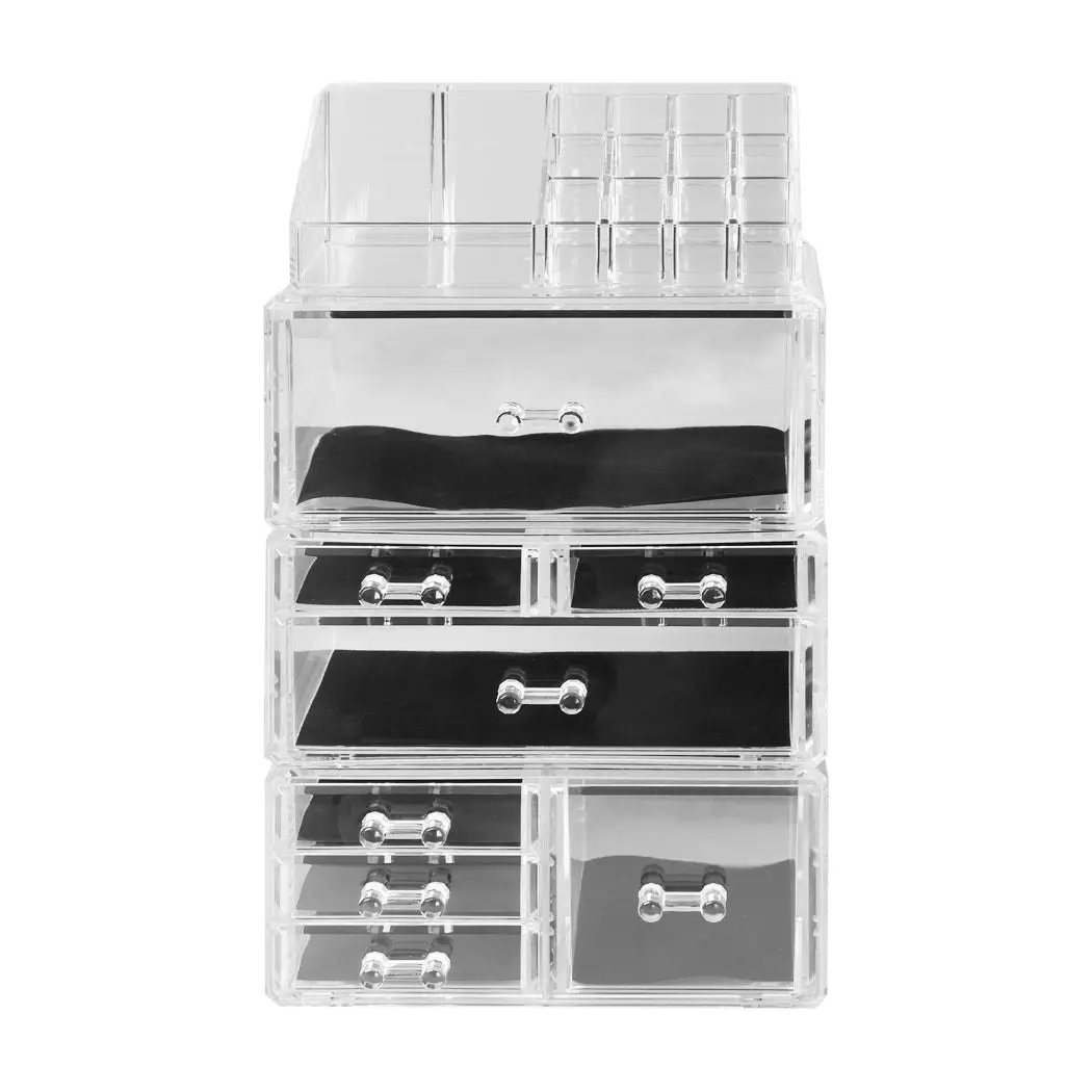 Traderight Group  Cosmetic 8 Drawer Makeup Organizer Storage Jewellery Holder Box Acrylic Display