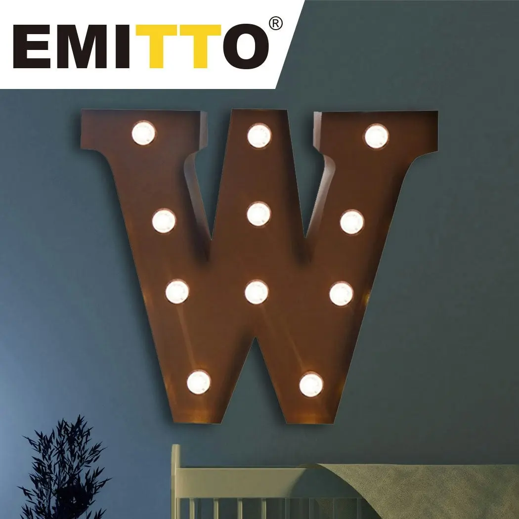 Traderight Group  LED Metal Letter Lights Free Standing Hanging Marquee Event Party D?cor Letter W