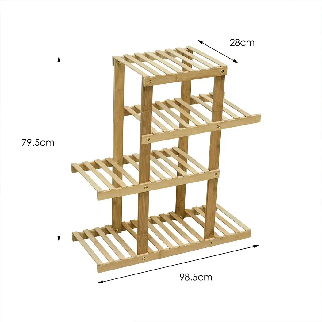 Levede 4 Tier Plant Stand Outdoor Indoor Flower Pots Rack Garden Shelf