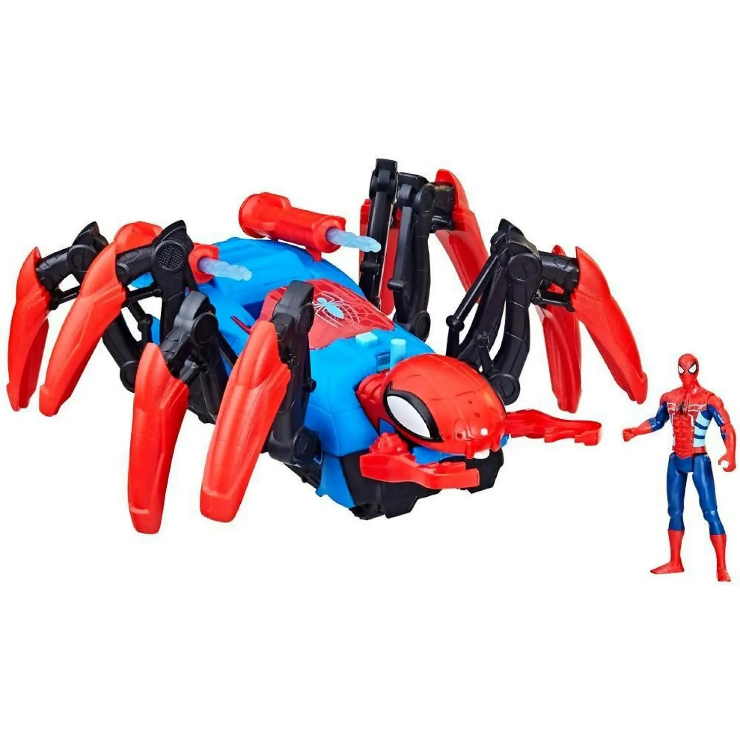 Marvel - Spider-man Crawl 'n Blast Spider With Action Figure 2-in-1 Blast Feature Toy Cars