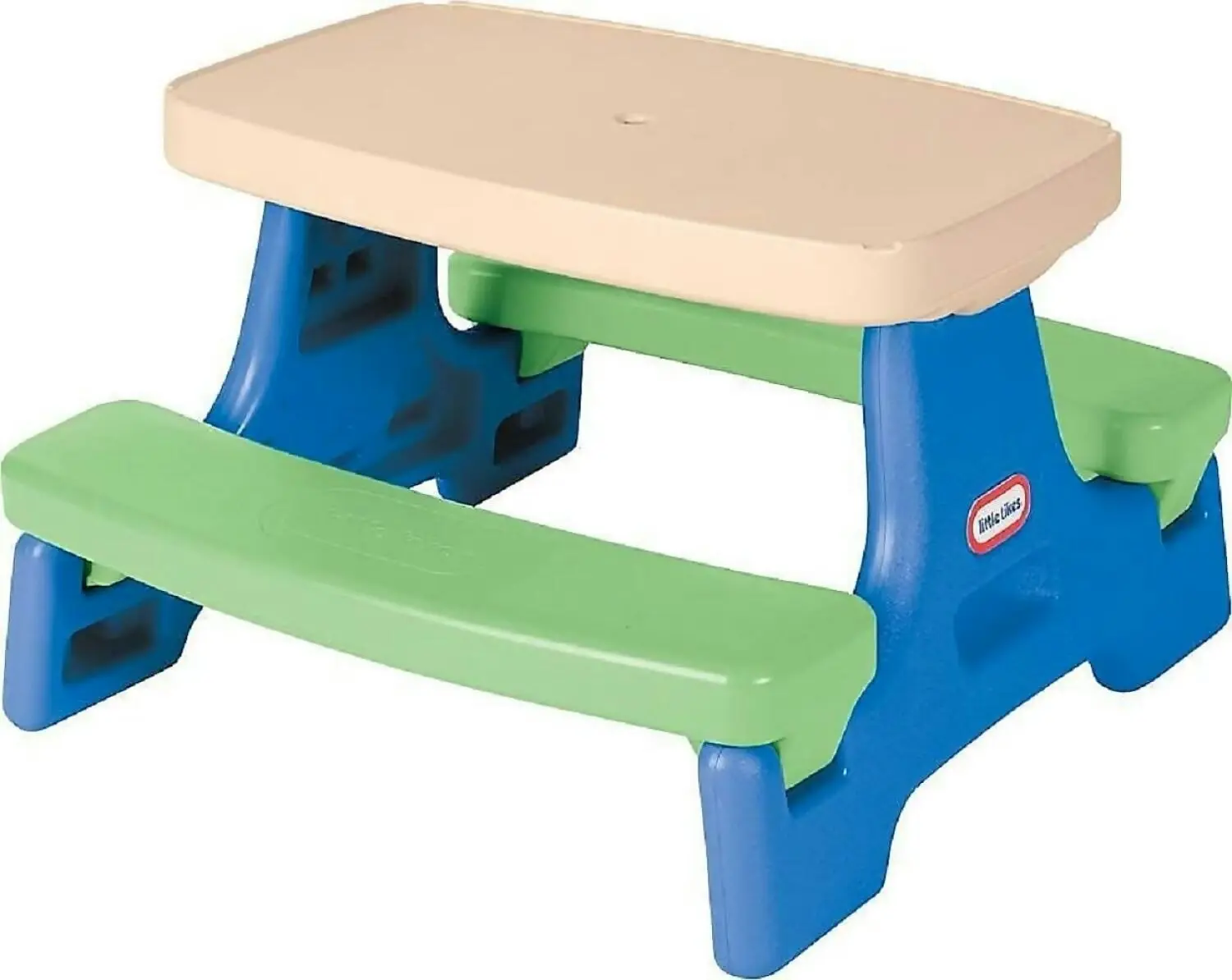 Little Tikes - Junior Picnic Activity Table For Children With Umbrella - Seats Up To 4 For Ages 18 Months To 5 Years