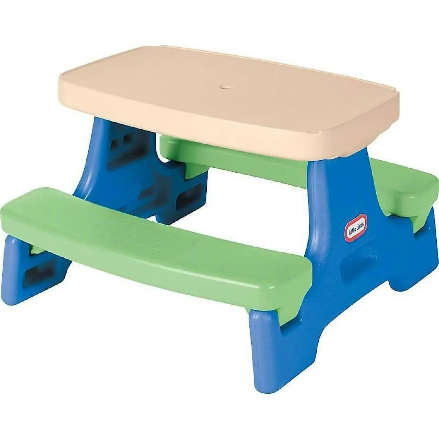 Little Tikes - Junior Picnic Activity Table For Children With Umbrella - Seats Up To 4 For Ages 18 Months To 5 Years