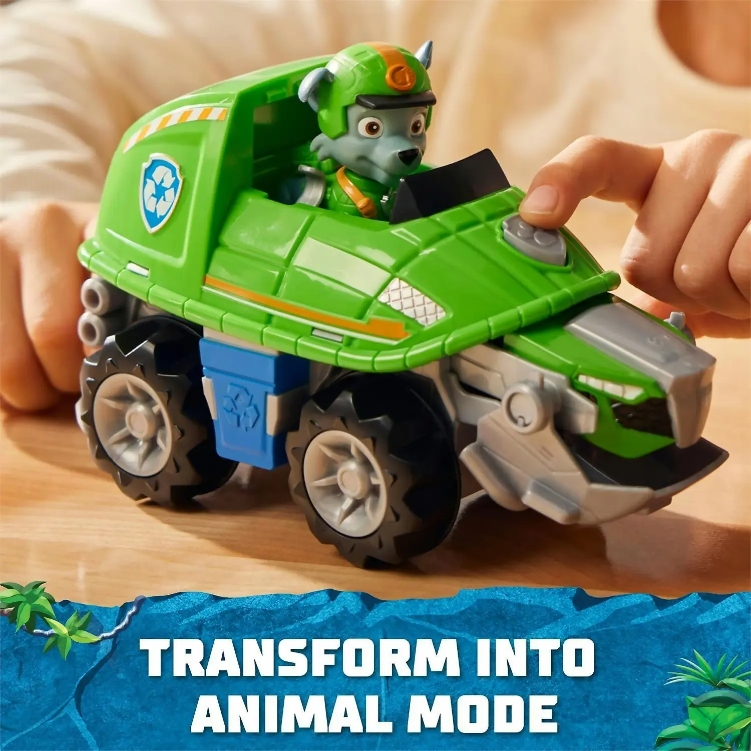 Paw Patrol - Jungle Pups Rocky Snapping Turtle Vehicle - Spin Master