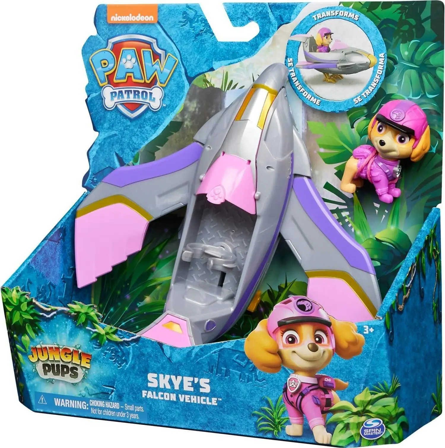 Paw Patrol - Jungle Pups Skye Falcon Vehicle - Spin Master