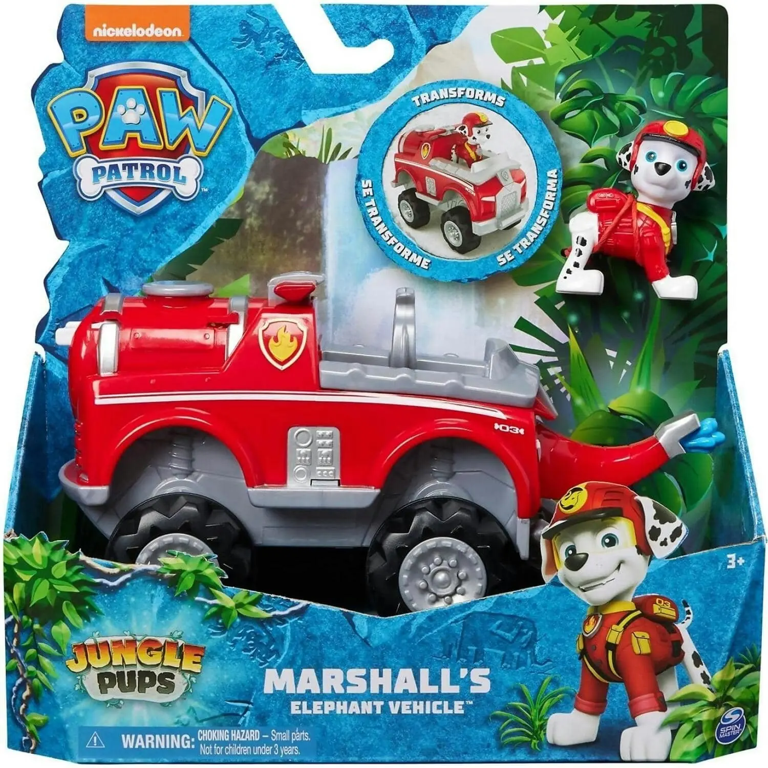 Paw Patrol - Jungle Pups Marshall's Elephant Vehicle - Spin Master