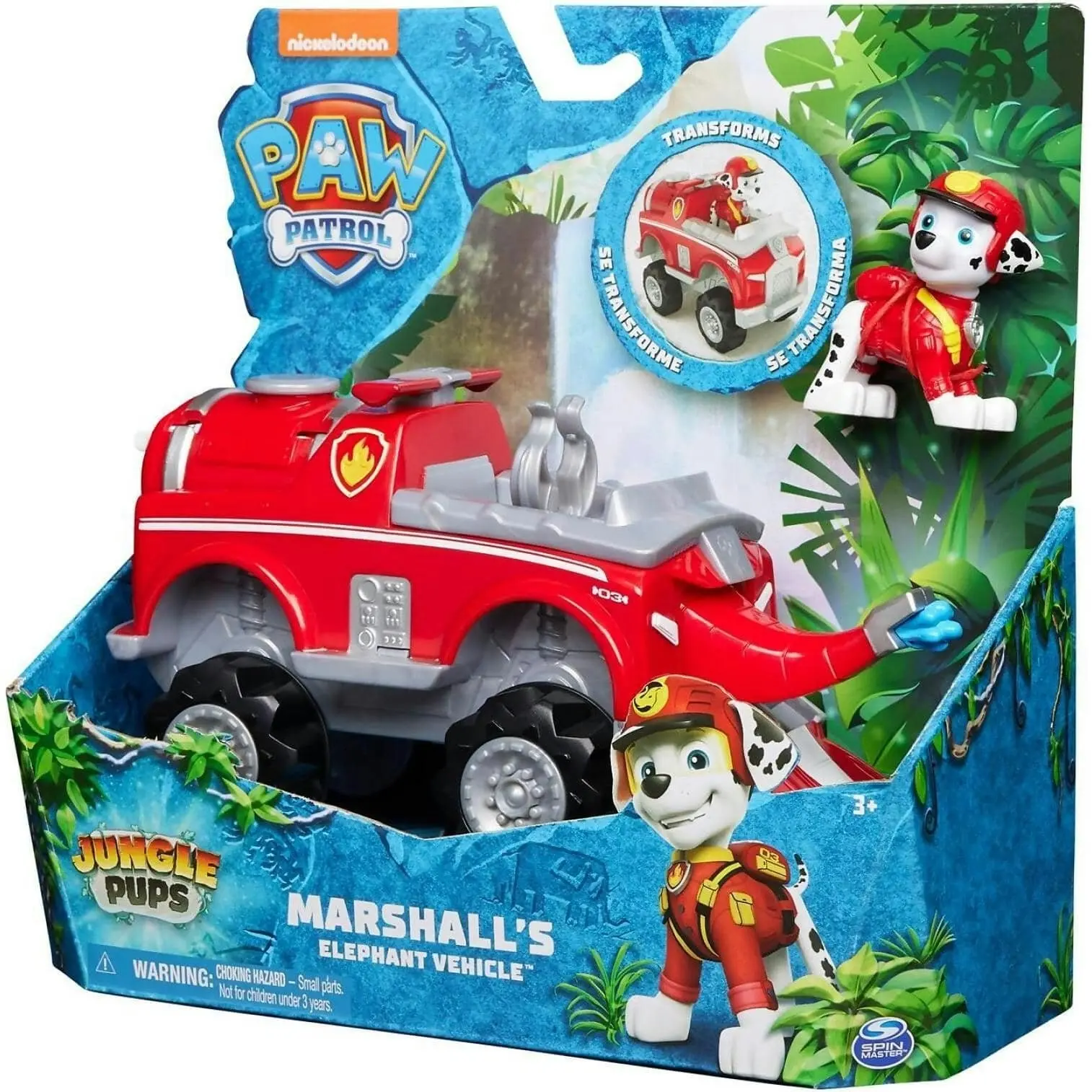 Paw Patrol - Jungle Pups Marshall's Elephant Vehicle - Spin Master