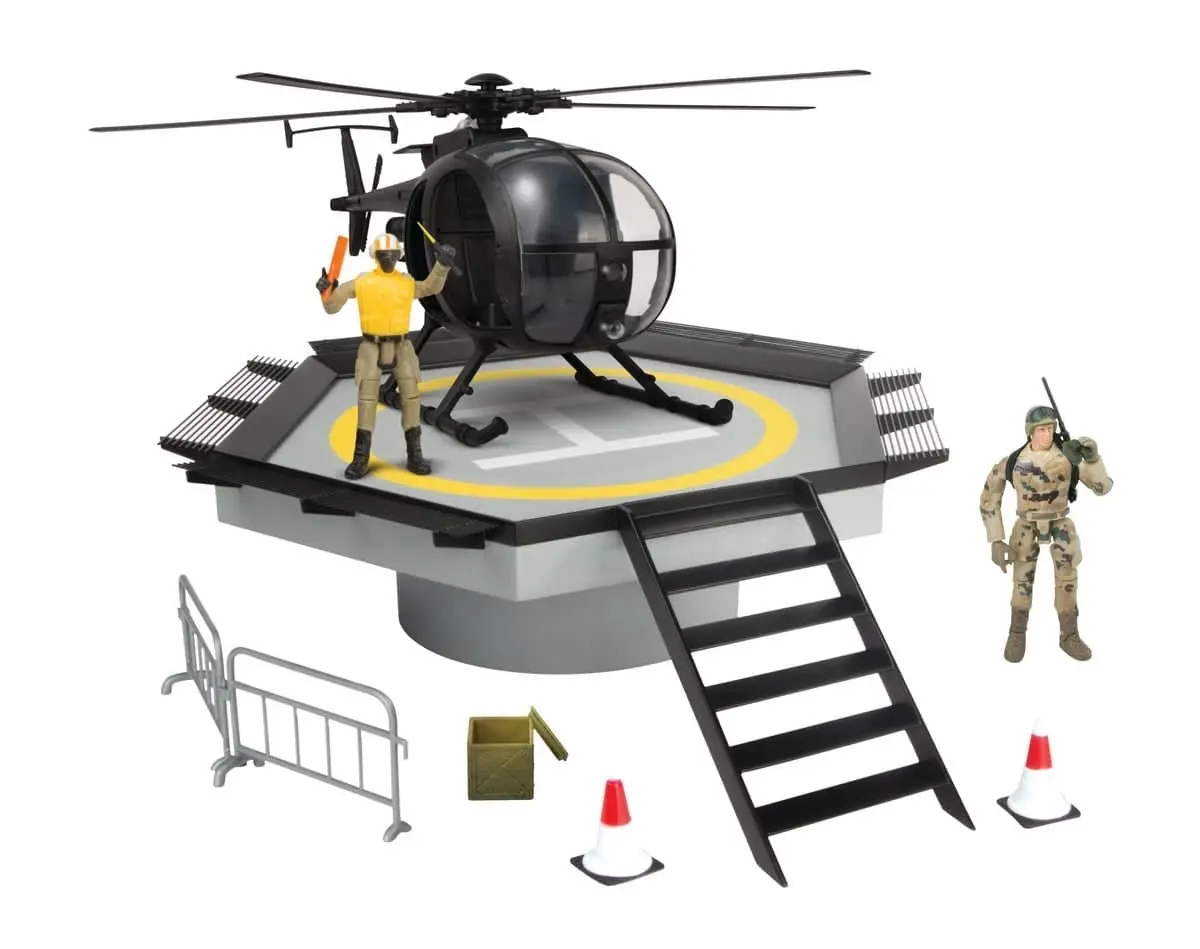 World Peacekeepers Helpad With Helicopter Playset