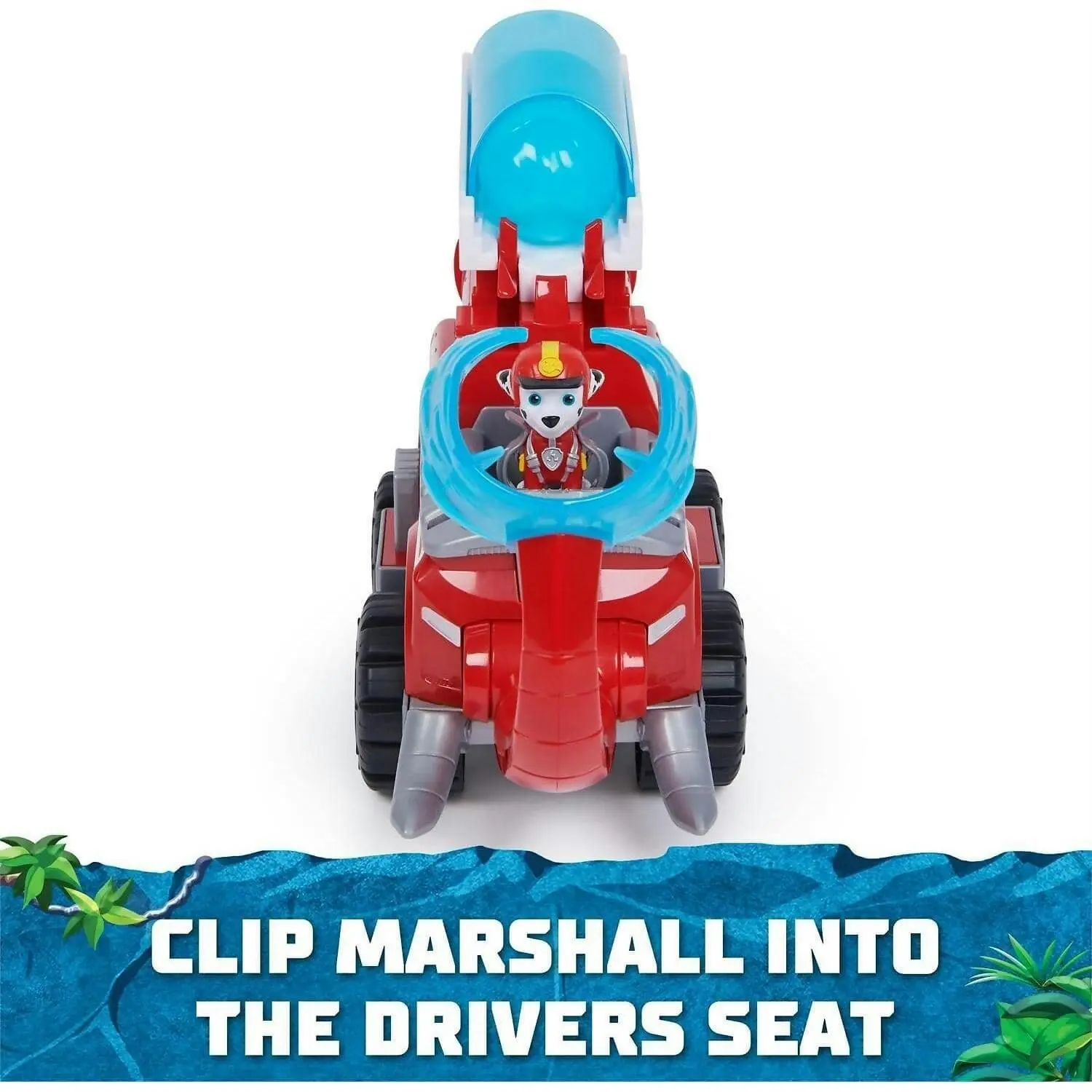 Paw Patrol - Jungle Pups Marshall Elephant Firetruck With Projectile Launcher - Spin Master