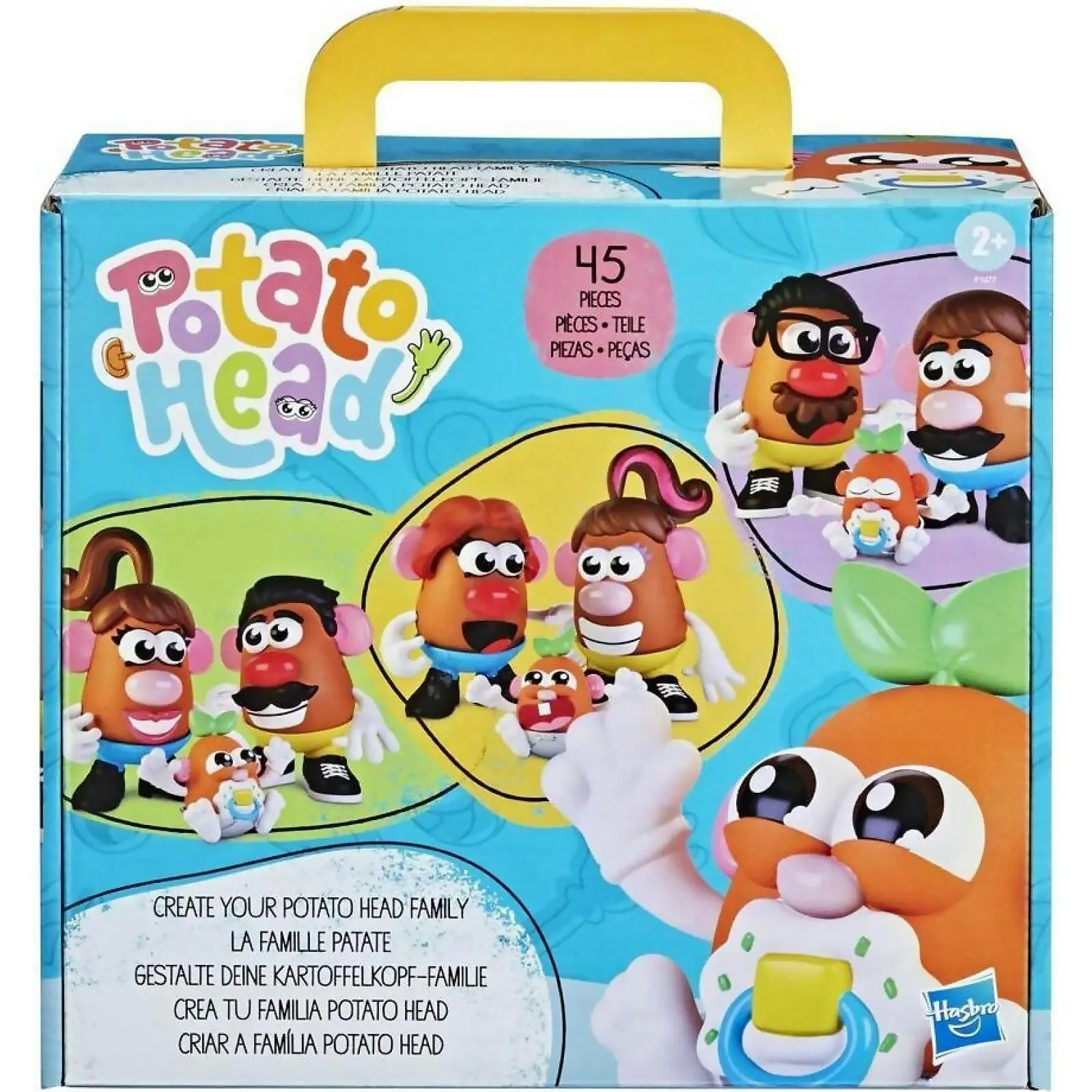 Potato Head - Create Your Potato Head Family Toy For Kids Ages 2 And Up With 45 Pieces To Customize Potato Families